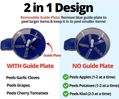 PeelPro™ 2 in 1 Automatic Peeling Machine – Small Electric Rechargeable Fruit & Veggie Peeler