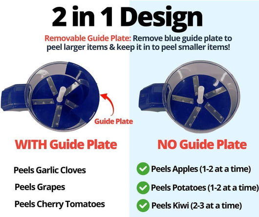 PeelPro™ 2 in 1 Automatic Peeling Machine – Small Electric Rechargeable Fruit & Veggie Peeler